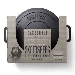 Skottsberg Cast Iron Round casserole 28cm round, with lid