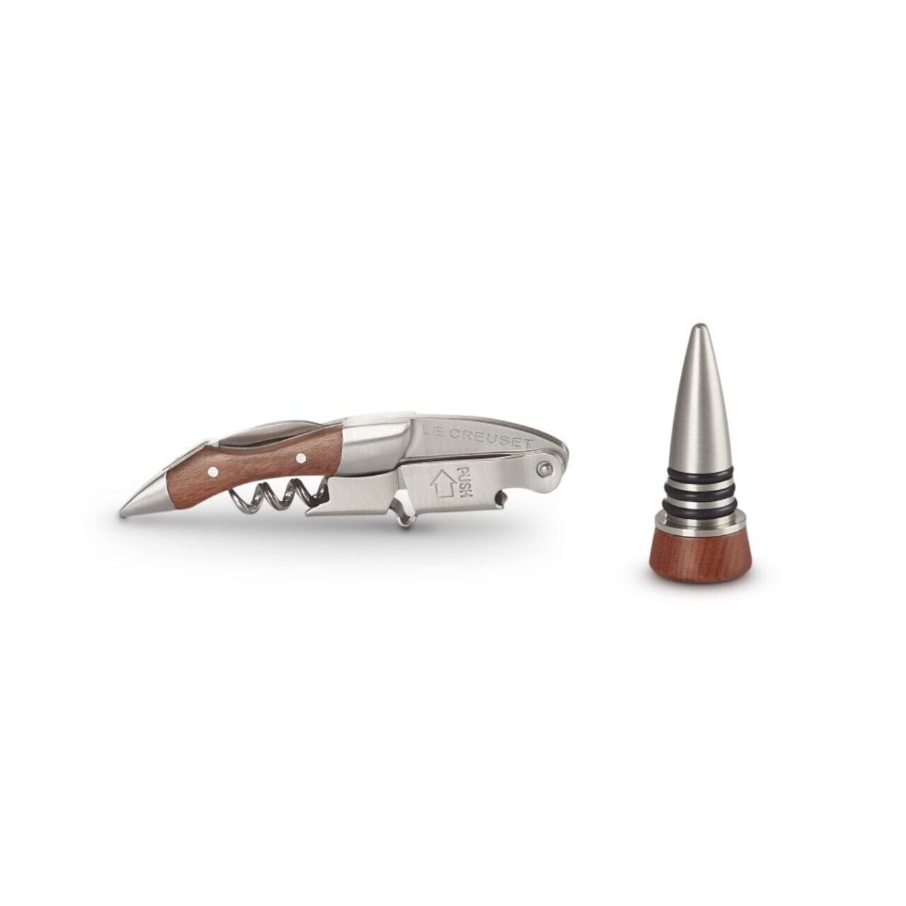 Le Creuset GS-190 Waiter's Corkscrew and Stopper Gift Set