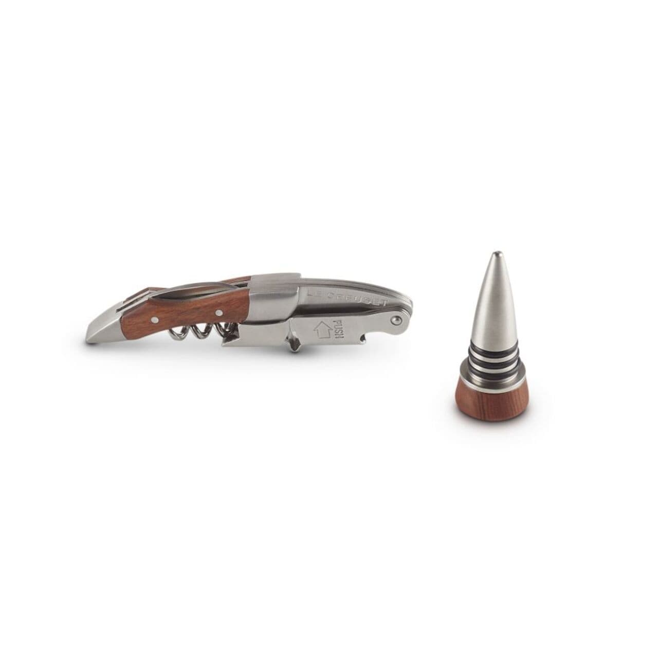 Le Creuset GS-190 Waiter's Corkscrew and Stopper Gift Set