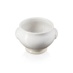Le Creuset Stoneware Heritage Lion Head Soup Bowl Meringue Crate
