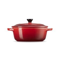 Le Creuset Stoneware Metallic Oval Petite Dutch Oven Cerise