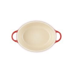 Le Creuset Stoneware Metallic Oval Petite Dutch Oven Cerise