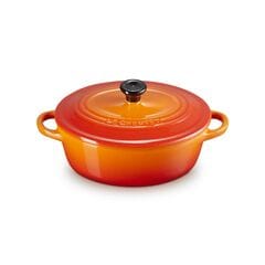 Le Creuset Stoneware Metallic Oval Petite Dutch Oven Volcanic