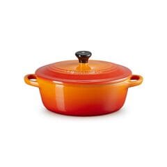 Le Creuset Stoneware Metallic Oval Petite Dutch Oven Volcanic