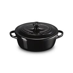 Le Creuset Stoneware Oval Petite Dutch Oven Black Onyx