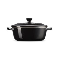 Le Creuset Stoneware Oval Petite Dutch Oven Black Onyx