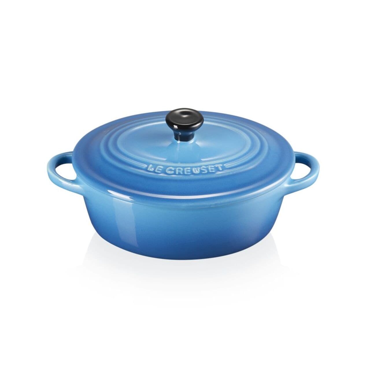 Le Creuset Stoneware Oval Petite Dutch Oven Marseille Blue