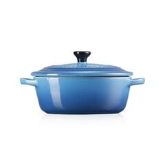 Le Creuset Stoneware Oval Petite Dutch Oven Marseille Blue