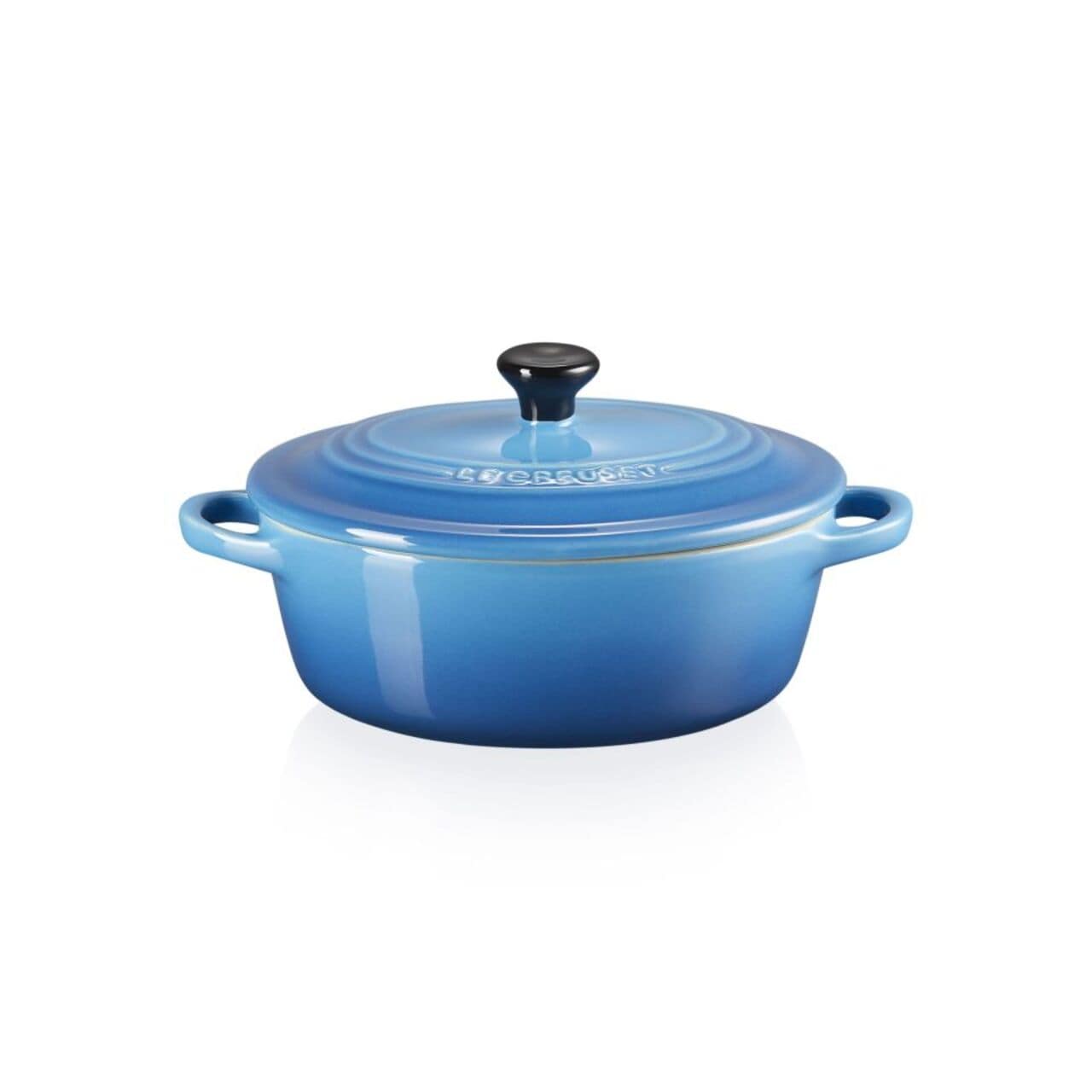 Le Creuset Stoneware Oval Petite Dutch Oven Marseille Blue