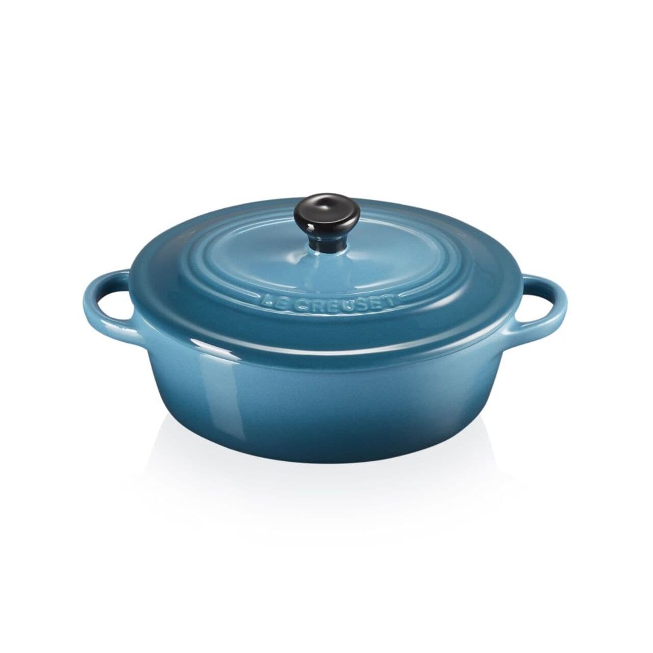 Le Creuset Stoneware Oval Petite Dutch Oven Deep Teal