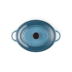 Le Creuset Stoneware Oval Petite Dutch Oven Deep Teal