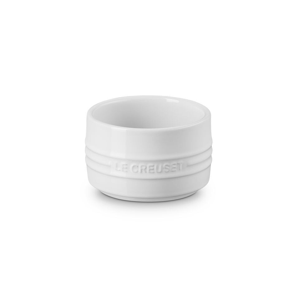 Le Creuset Stoneware Stackable Ramekin White | Crate and Barrel UAE