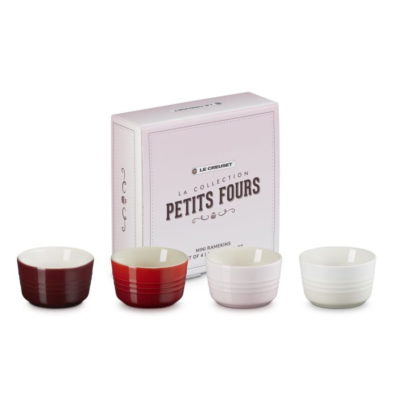 Le Creuset Stoneware Petits Fours Set of 4 Mini Ramekins