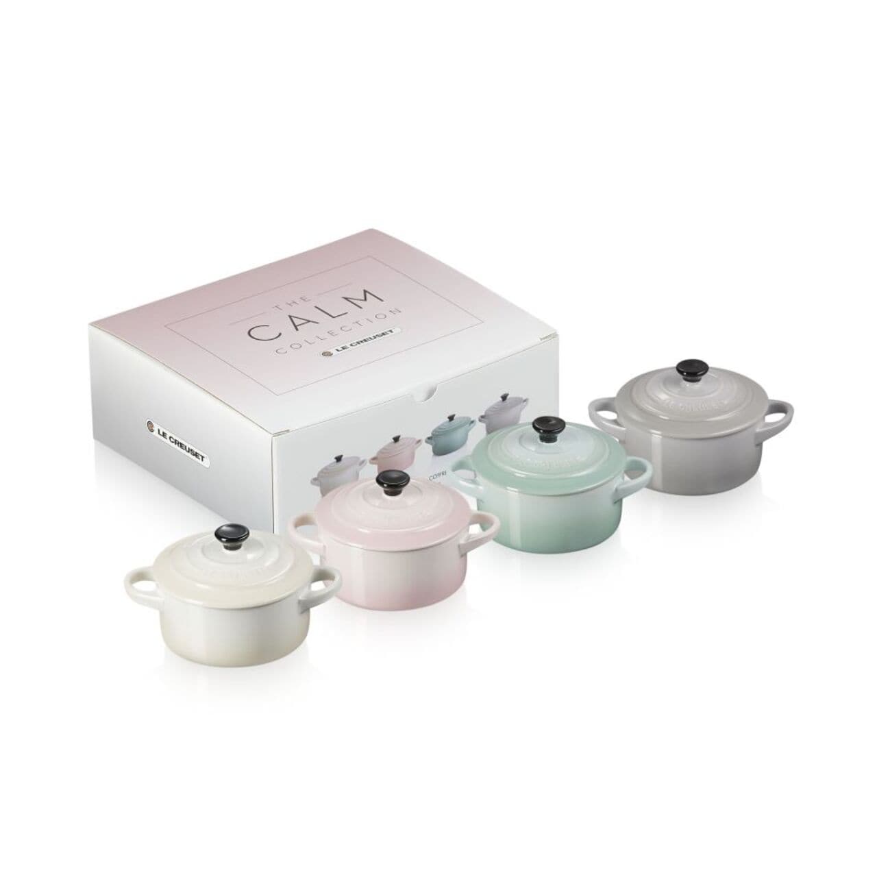 Le Creuset Stoneware Calm Collection Set of 4 Mini Cocottes