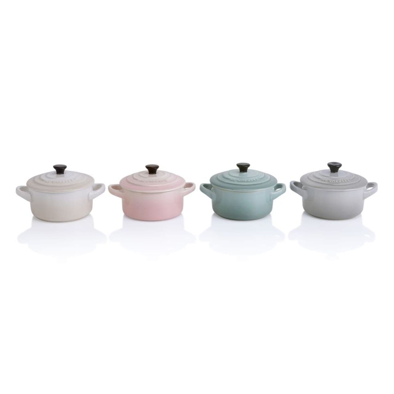 Le Creuset Stoneware Calm Collection Set of 4 Mini Cocottes