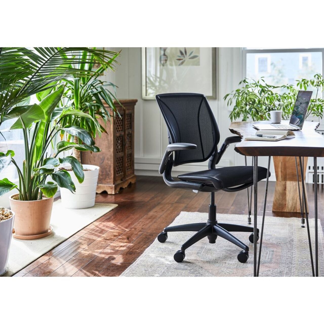 Humanscale World One Task Chair Black | Crate and Barrel UAE