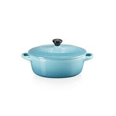 Le Creuset Stoneware Oval Petite Dutch Oven Teal