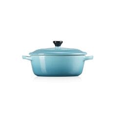 Le Creuset Stoneware Oval Petite Dutch Oven Teal
