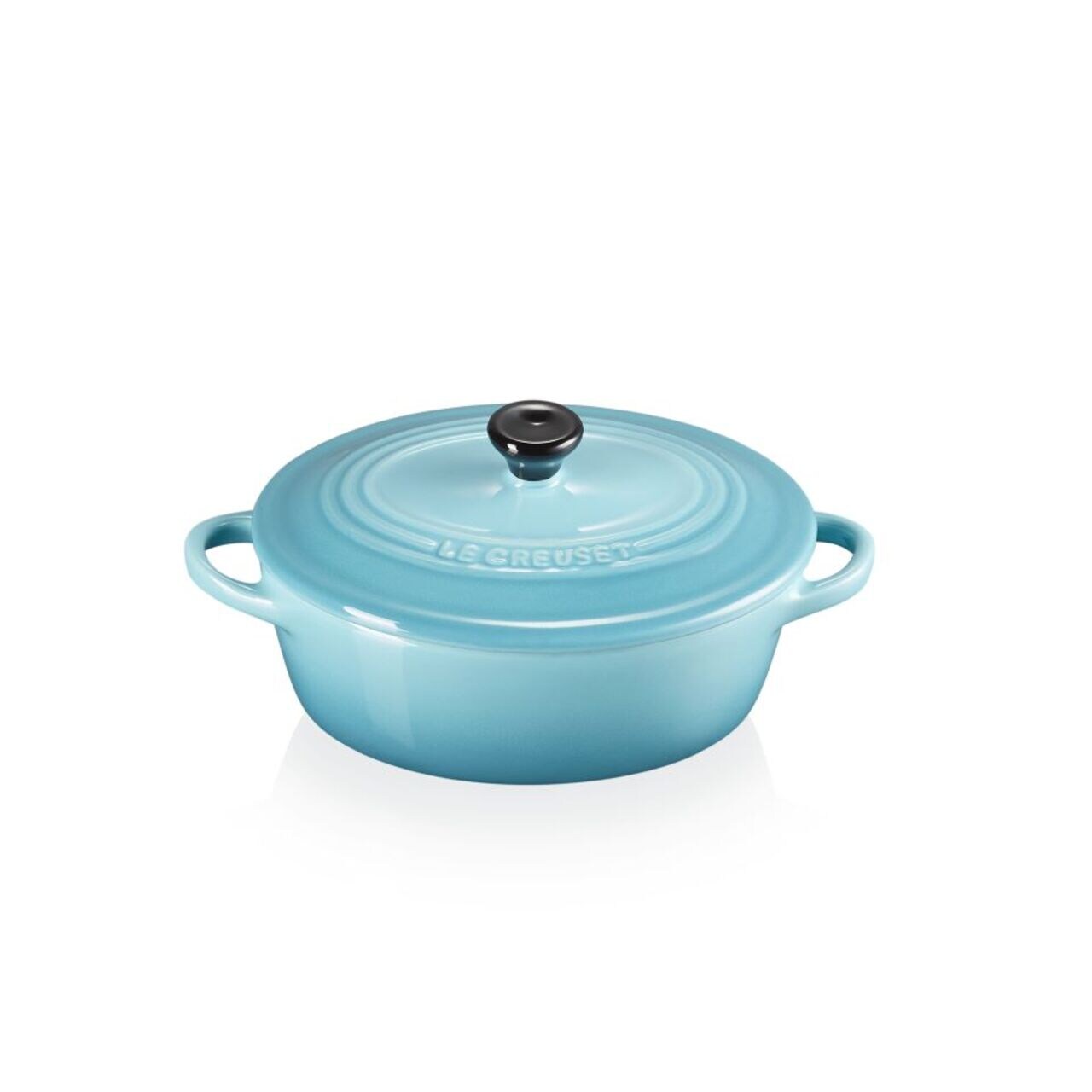 Le Creuset Stoneware Oval Petite Dutch Oven Teal