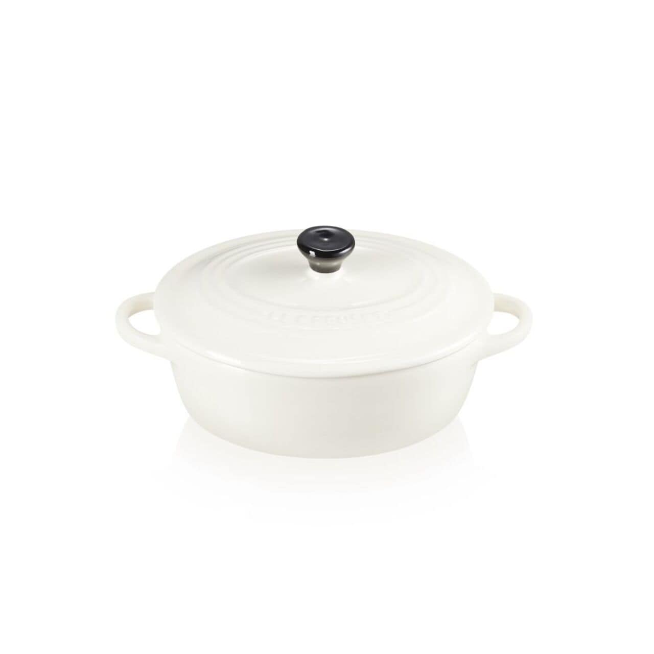 Le Creuset Stoneware Oval Petite Dutch Oven Crème