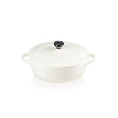 Le Creuset Stoneware Oval Petite Dutch Oven Crème