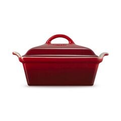 Le Creuset Stoneware Heritage Square Dish with Lid 23cm Cerise