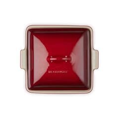 Le Creuset Stoneware Heritage Square Dish with Lid 23cm Cerise