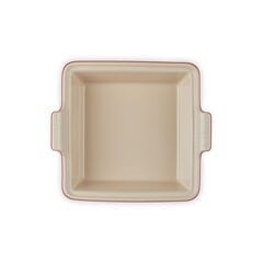 Le Creuset Stoneware Heritage Square Dish with Lid 23cm Cerise
