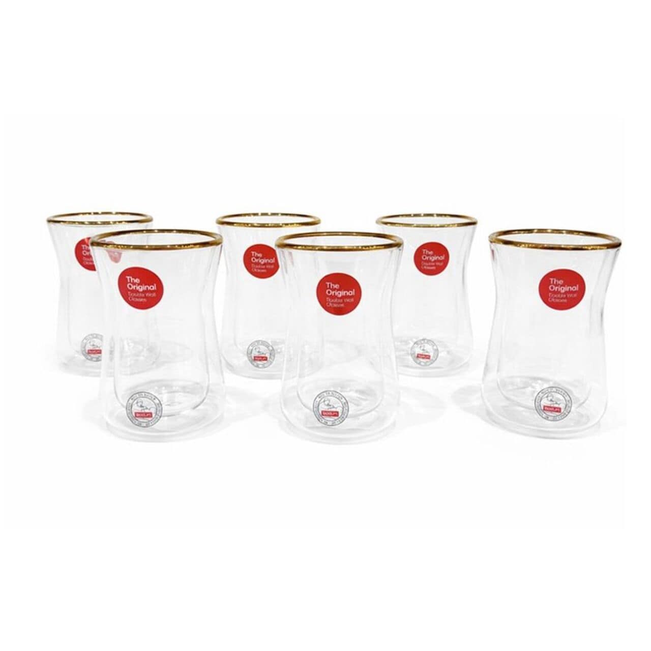 Melior Gold DW Istikana Glass 100ml 6pcs
