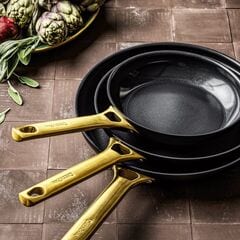 GreenPan Padova Set of 3 Pans - Black