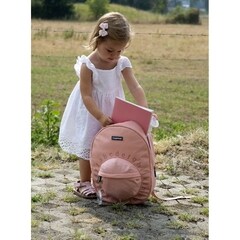 Childhome Pink Copper Kids School Backpack ABC
