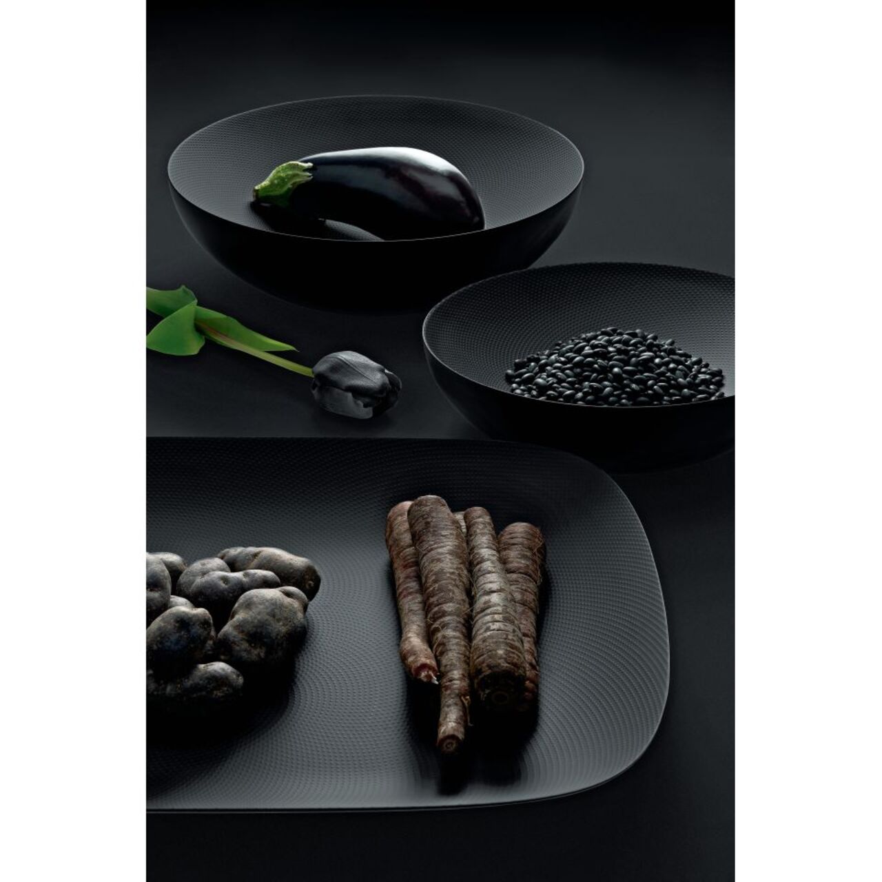 Alessi Double Bowl Black
