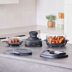 Ninja Crispi 4-in-1 Portable Glass Air Fryer-Cyberspace