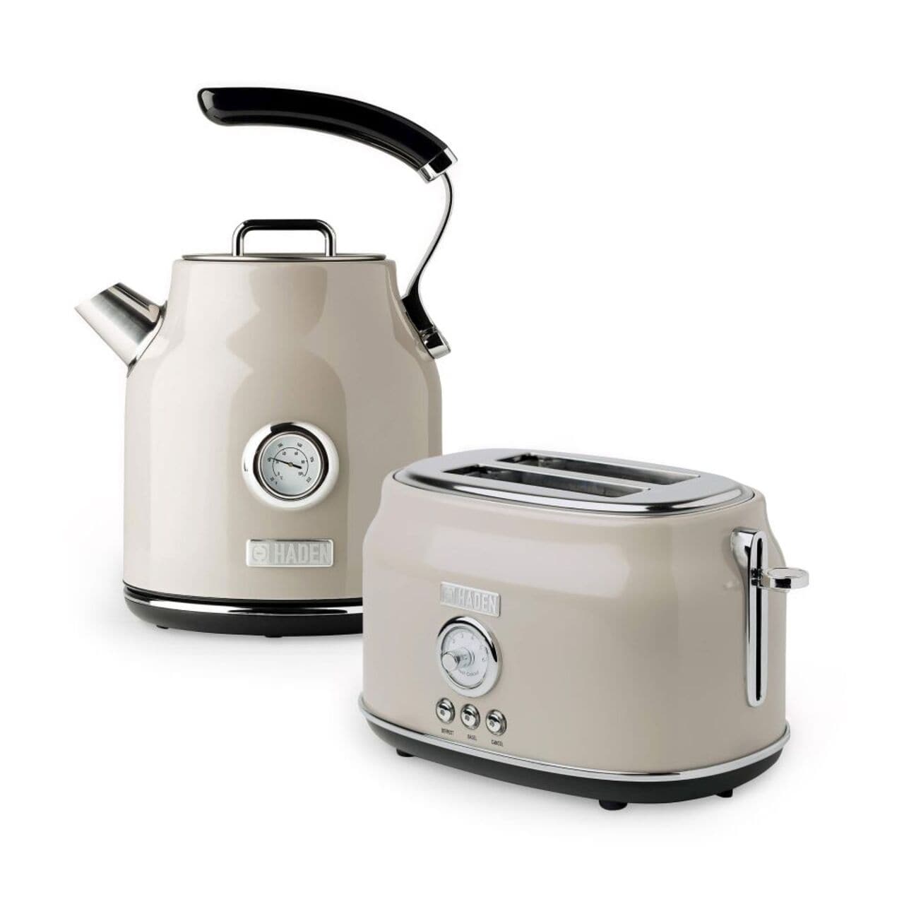 Haden Dorset Bundle Kettle + Toaster - Putty Beige