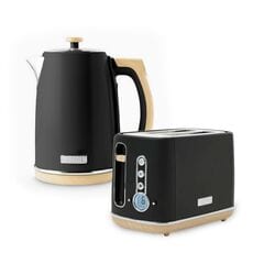 Haden Dorchester Bundle Kettle + Toaster - Matte Black
