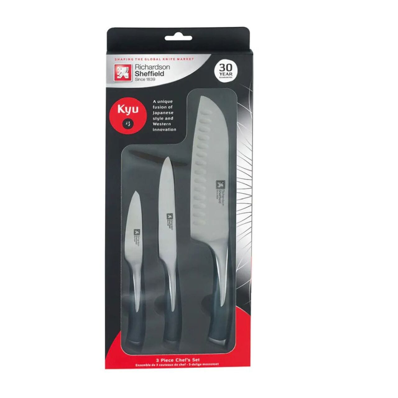 Richardson Sheffield KYU Kitchen Knife Set 3-pieces