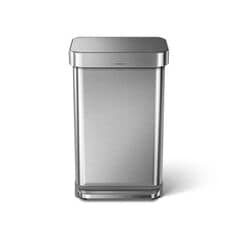 Simplehuman Rectangular Step Bin With Liner Pocket, 45 L