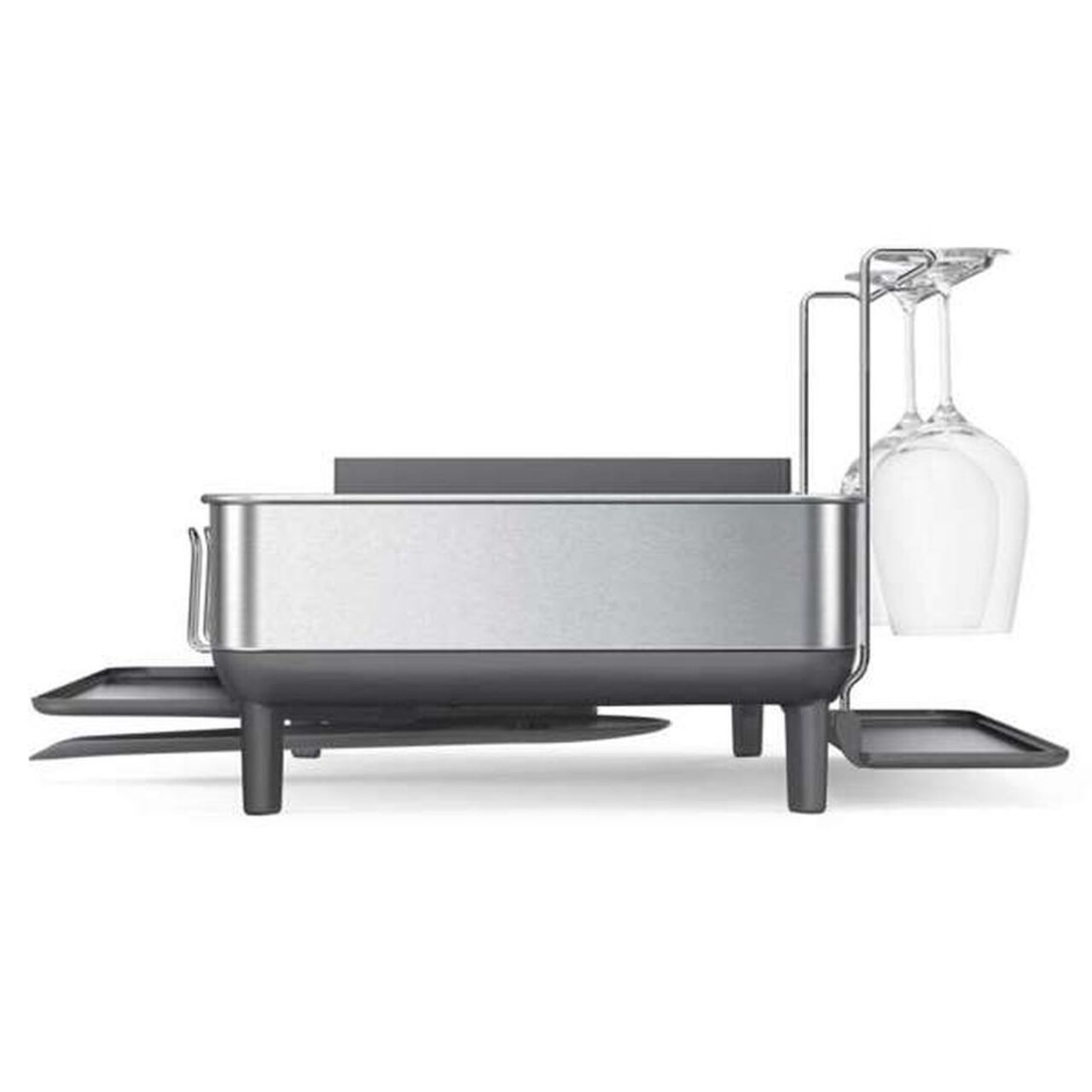Simplehuman Racks Simplehuman Dish Rack with Glass Holder | Crate and Barrel UAE