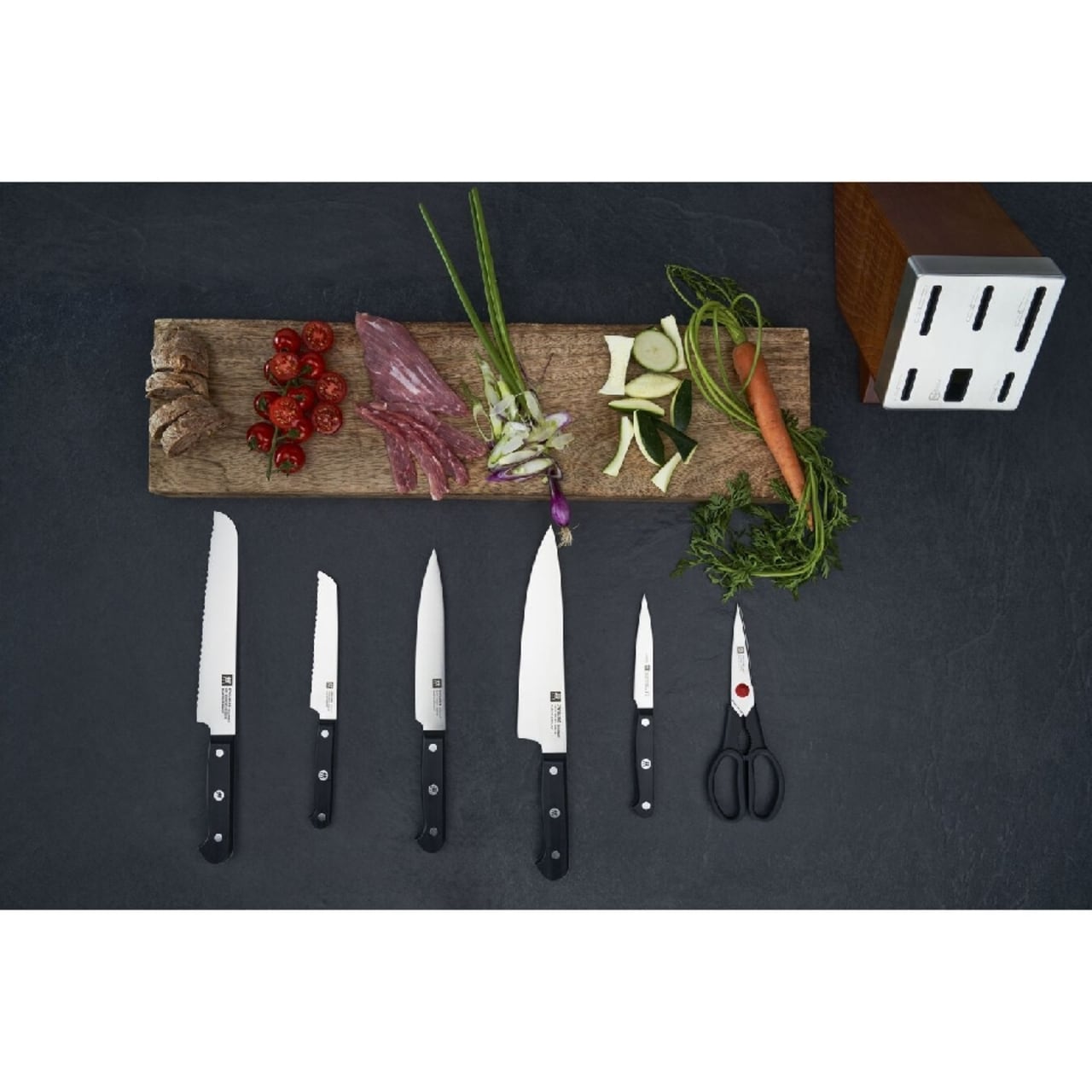 Zwilling J.A. Henckels Gourmet Sharpblock, 7 Piece Knife Block Set