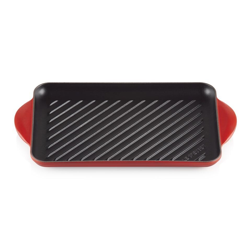 Computer Rectangular Grill Le Creuset Cast Iron Rectangular Grill 32cm Cerise | Crate and Barrel UAE