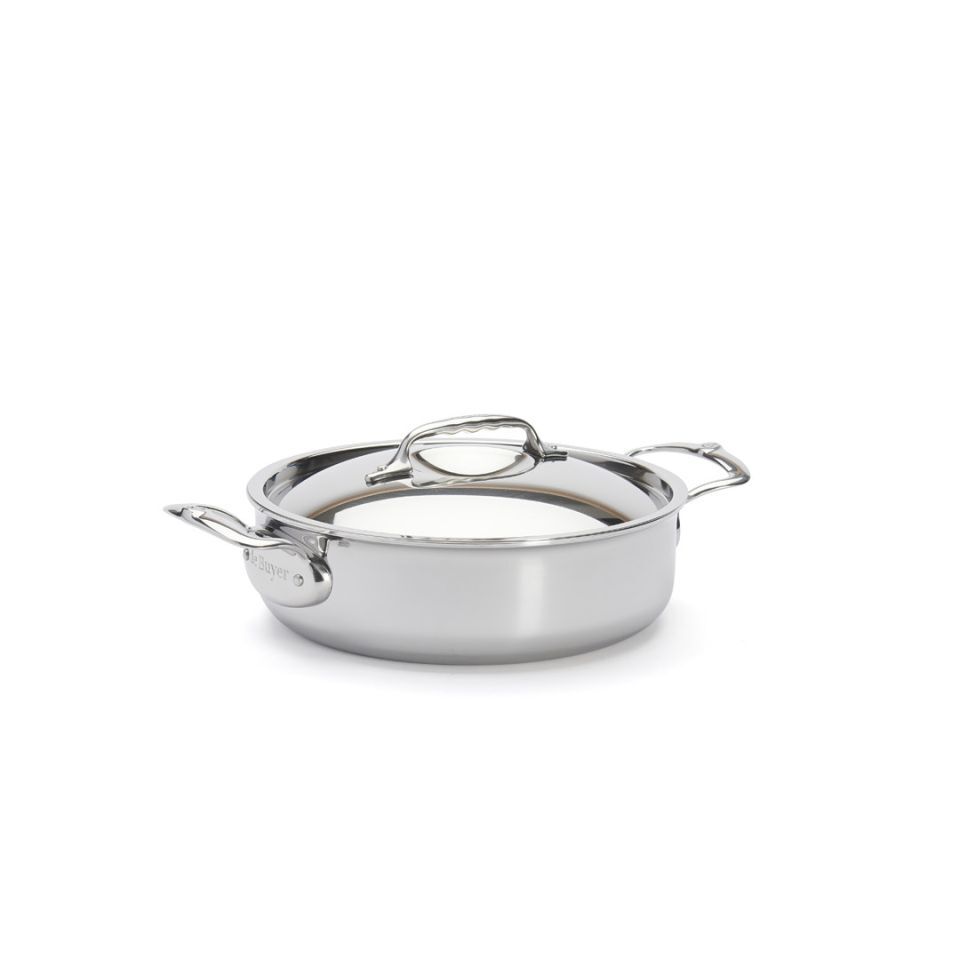 Debuyer Saute Pan With Lid Affinity Diameter 24 Centimeter Crate And debuyer-saute-pan-with-lid-affinity-diameter-24-centimeter-crate-and