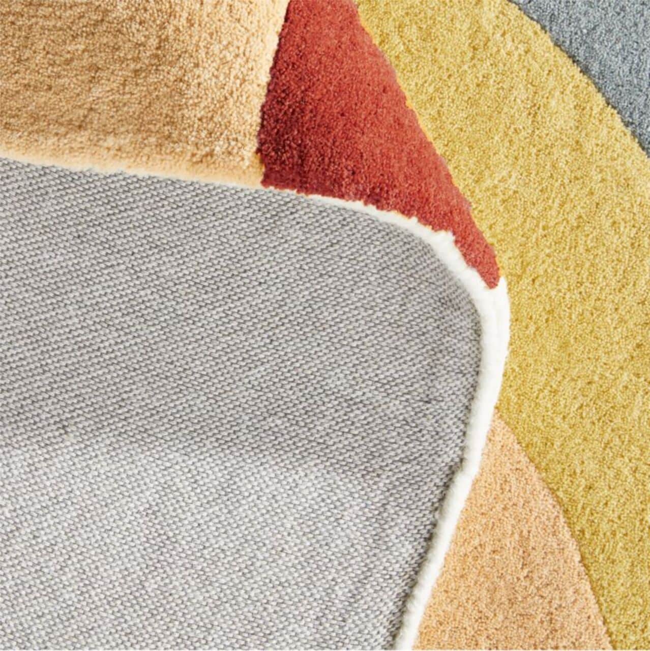 Wool Rainbow Rug Hand-Tufted Wool Rainbow-Shaped Rug 152x244cm | Crate and Barrel UAE